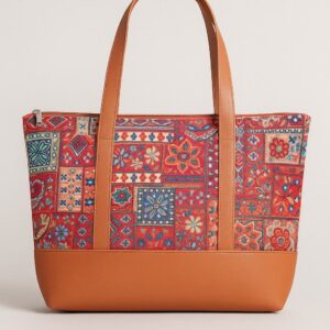 JAIPURI PRINT HAND BAG - MB5 (SIZE 25 CM X 18 CM)