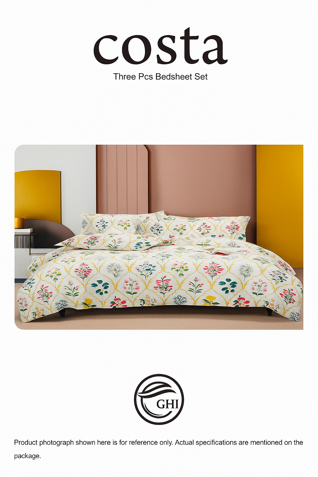 COTTON BEDSHEET - BOOKFOLD (1+2 SET) FLORAL BB05