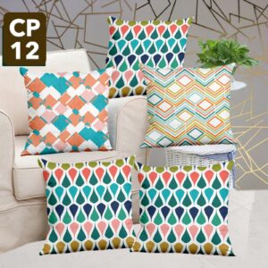 Digital Print Cushion ColourMix Covers 16x16 – Set of 5