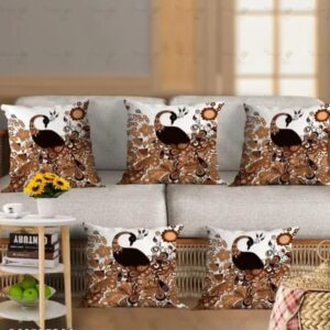 CUSHION COVERS - PRINTED PEACOCK