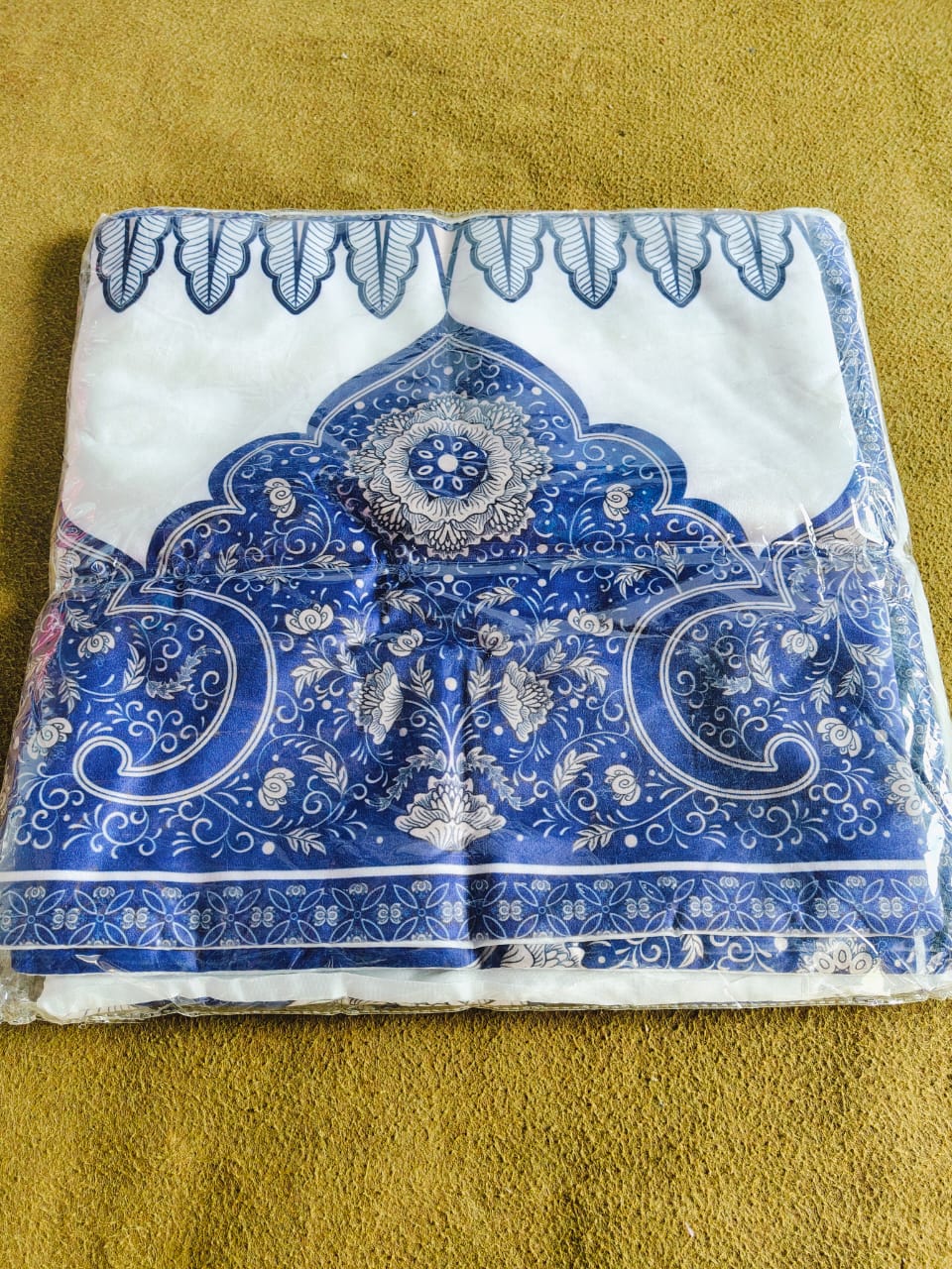 DIGITAL PRINT CUSHION COVERS W/F - HOLAND VELVET (BLUE)