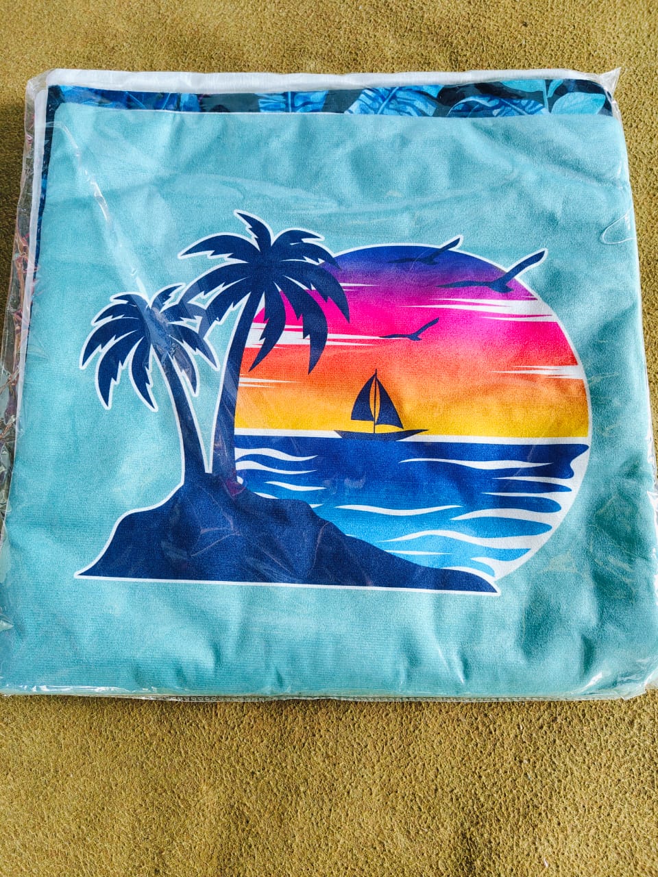 Digital Print Nature Cushion Covers in Holland Velvet – 16x16 Inches (Set of 5)