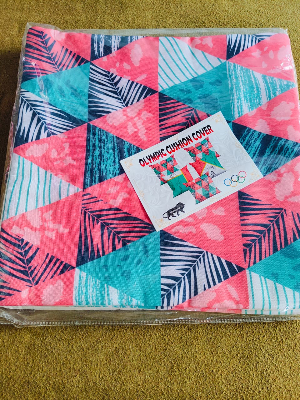 Digital Print Criss Cross Cushion Covers 16x16 – Set of 5