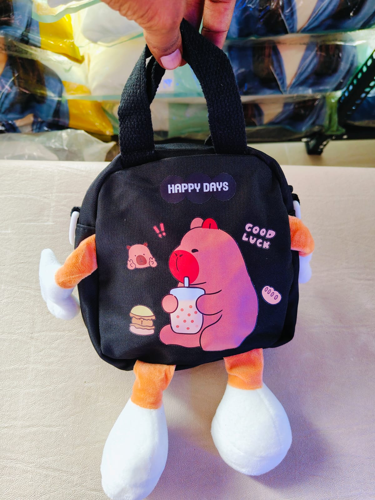 KIDS BAGS IMPORTED CAPIBARA BLACK - KB03