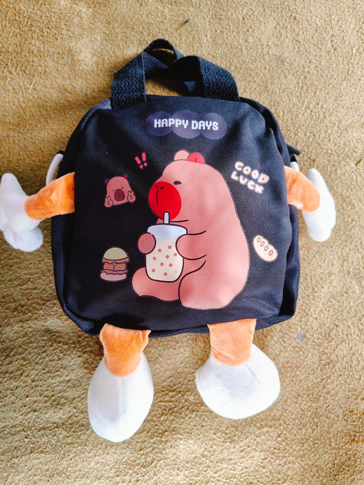 KIDS BAGS IMPORTED CAPIBARA BLACK - KB03