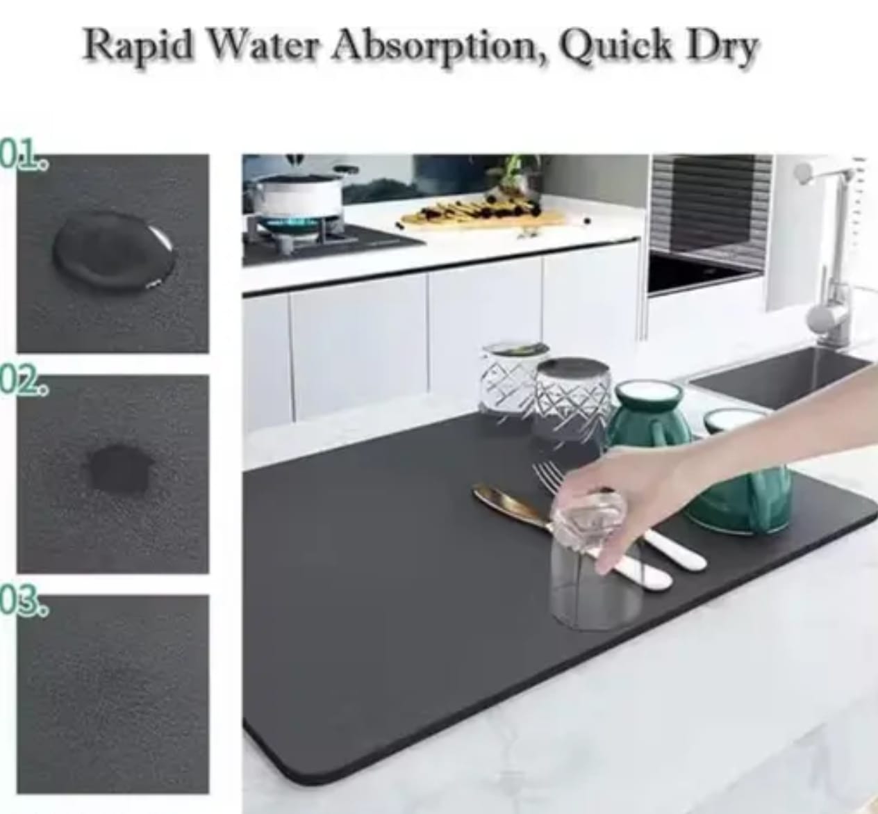 KITCHEN SINK MAT - 40 CM X 30 CM (KE1)