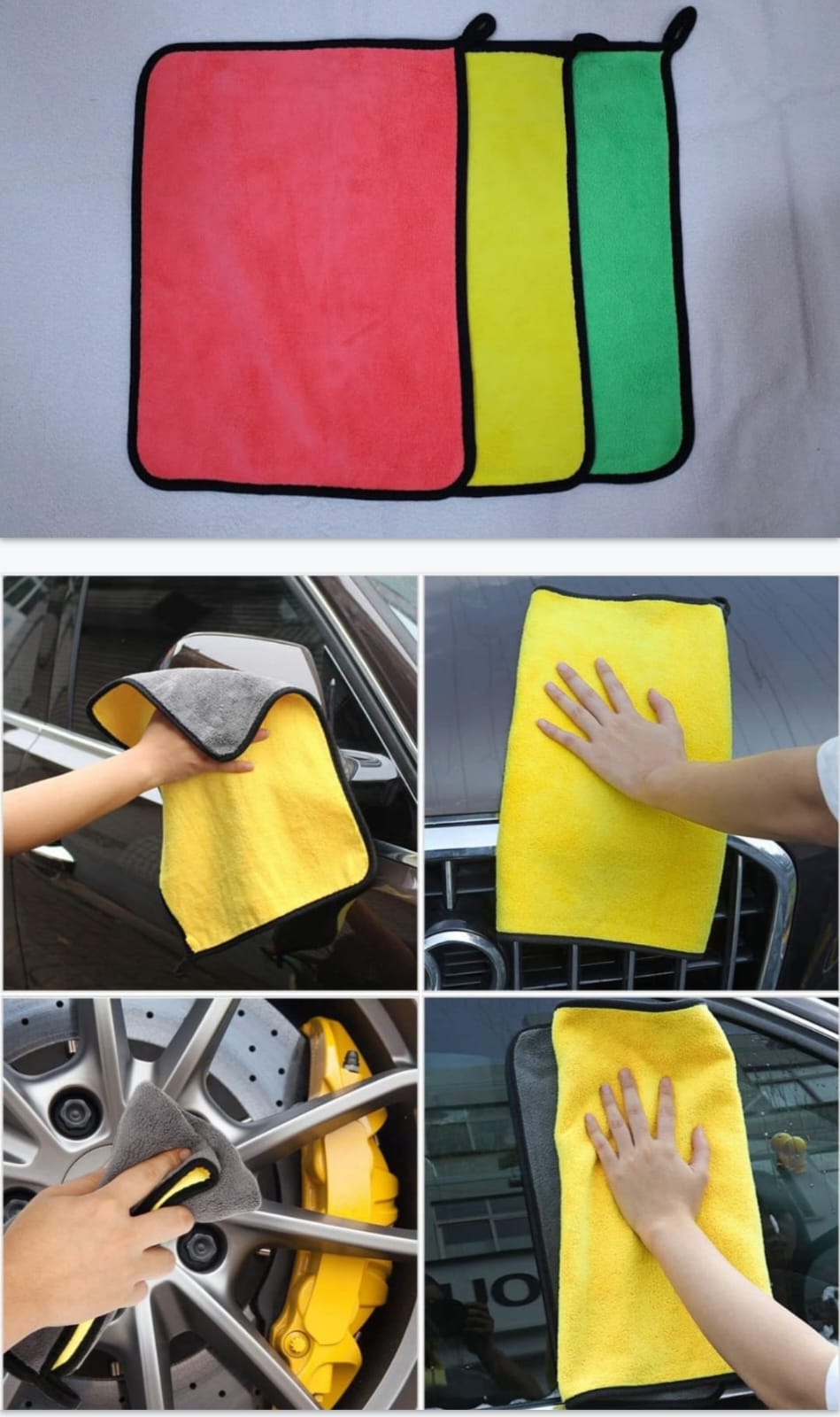 Multipurpose Microfiber Cloth – Set of 3 (500 GSM) - KE2