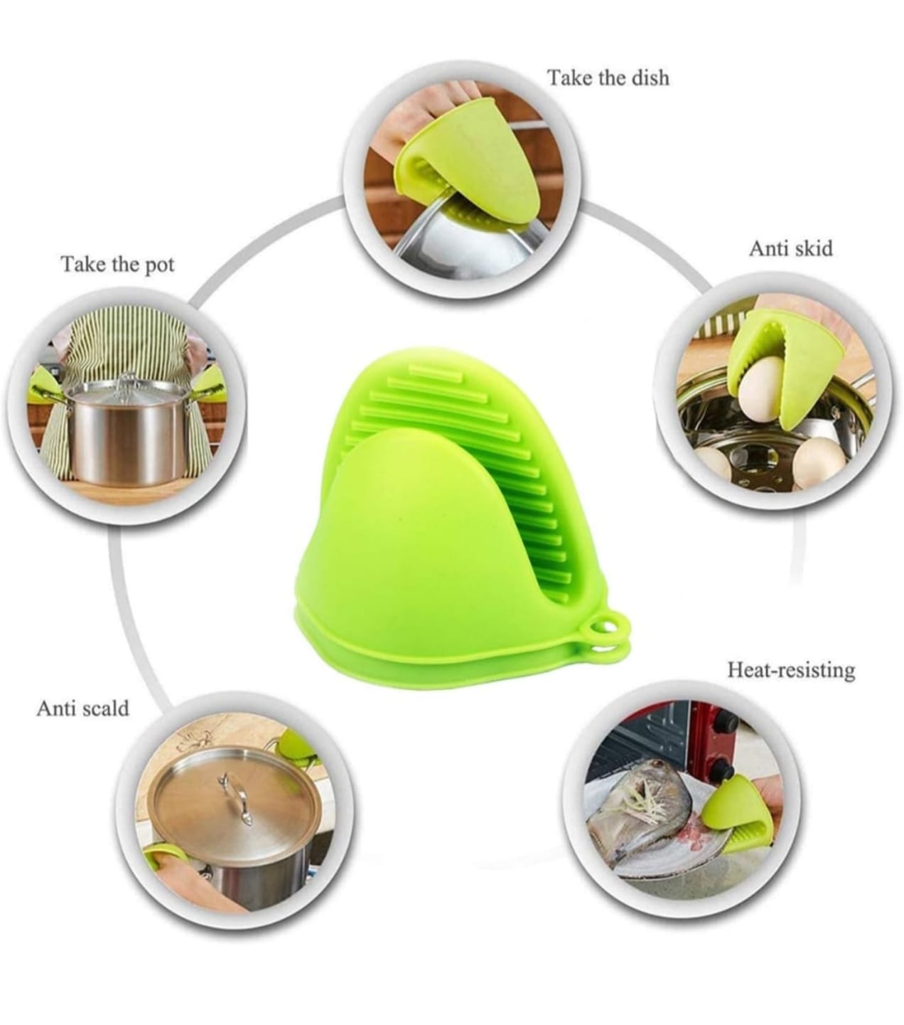 HEAT RESISTANT SILICON HOLDER (PAIR)