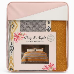 Comforter Set with Double Bedsheet & 2 Pillow Covers – Designer Collection, Soft Feel, Premium Quality Stitch (230 x 250 cm)